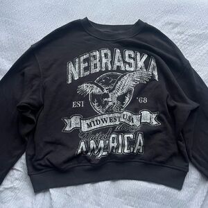 Divided Nebraska crew neck